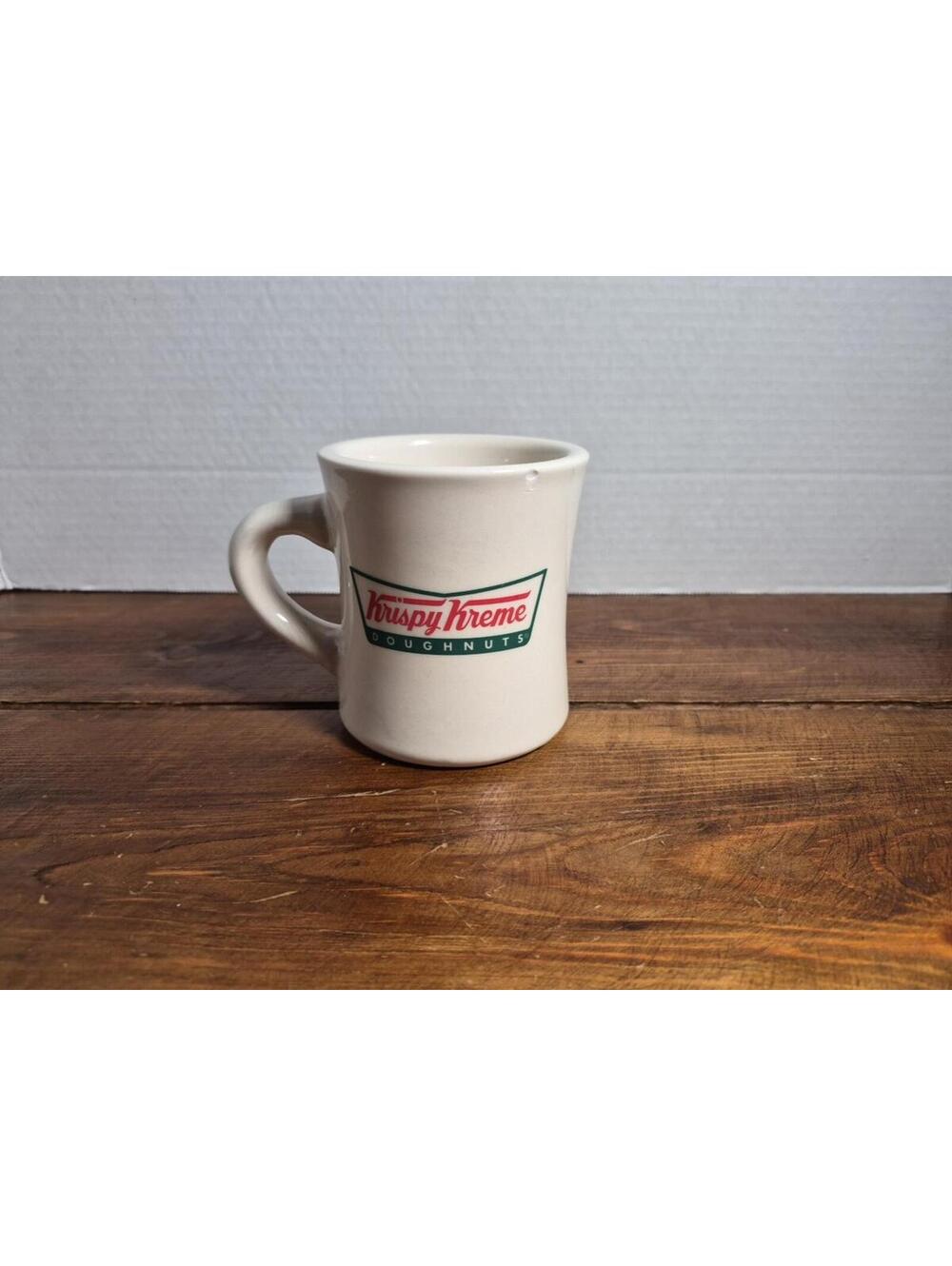 Vintage Krispy Kreme Doughnuts Mug Heavy Ceramic Restaurant Ware Logo A702